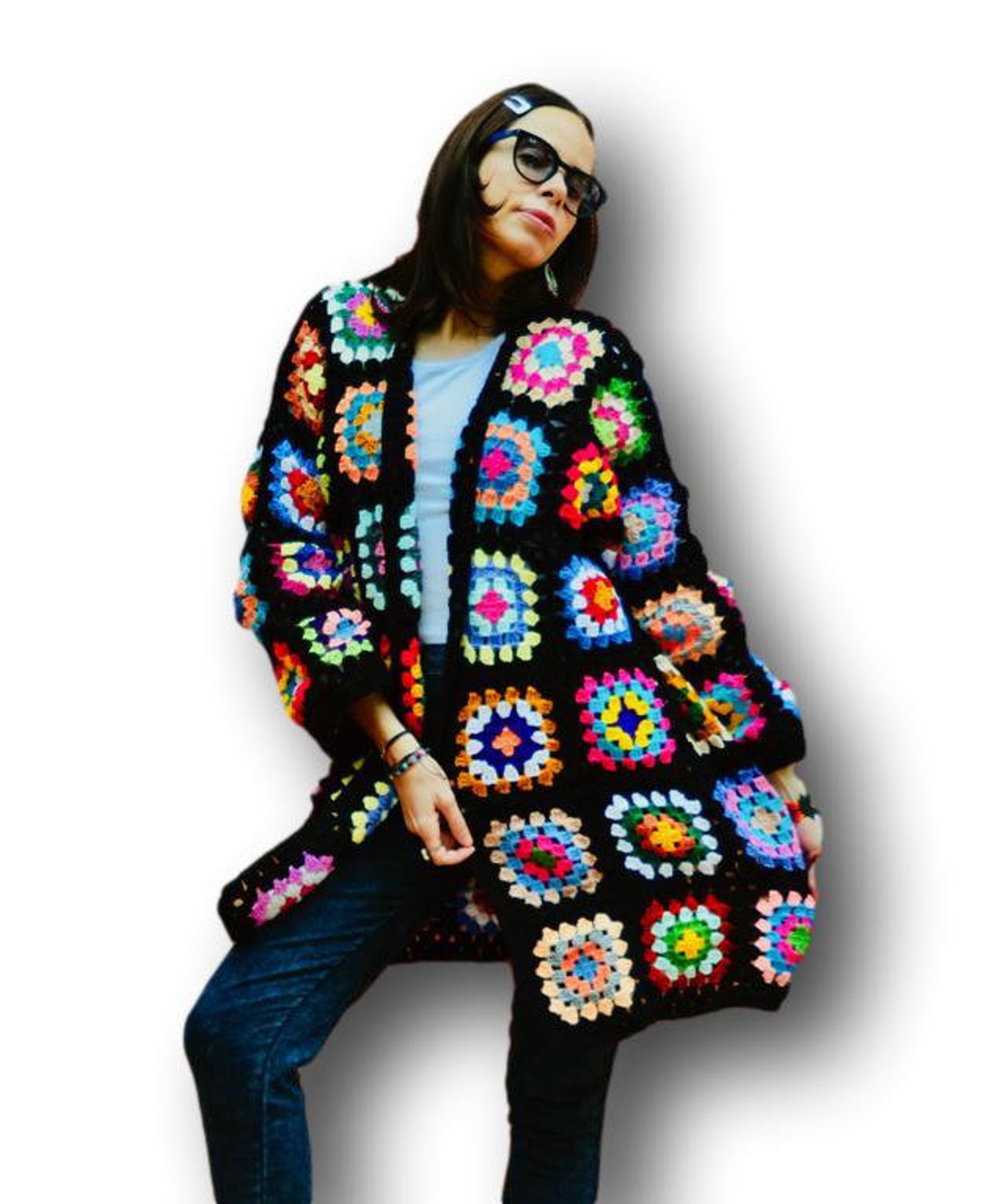 Crochet Women Cardigan Spring Cardigan Spring Jacket Spring Etsy