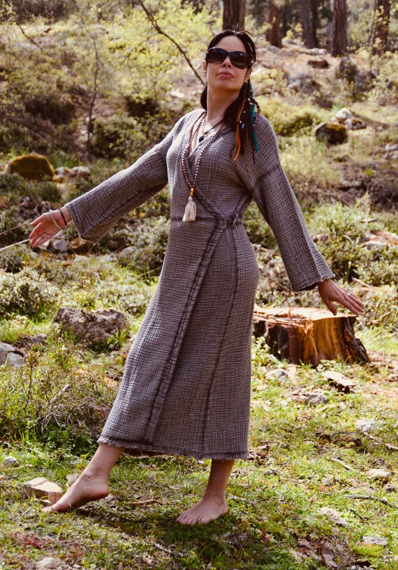 Wrap Dress Gauze Dress Muslin Dress 