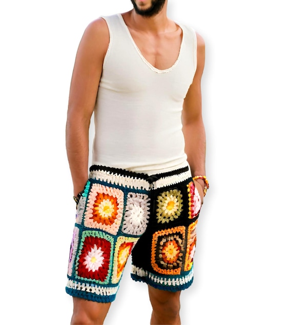 【fa.er.ie】crochet knit color shorts Crochet-knit shorts