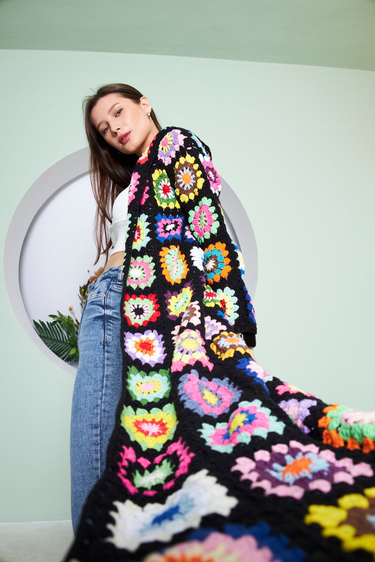 Long Crochet Jacket Long Women Cardigan Long Boho Cardigan Etsy