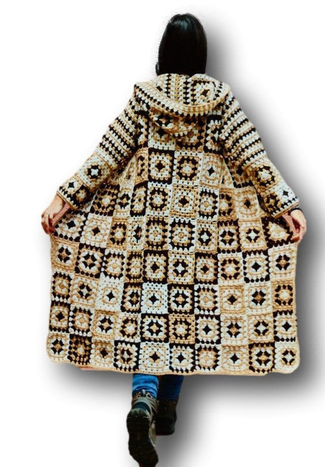 Women Long Cardigan Long Crochet Jacket Long Boho Jacket Etsy