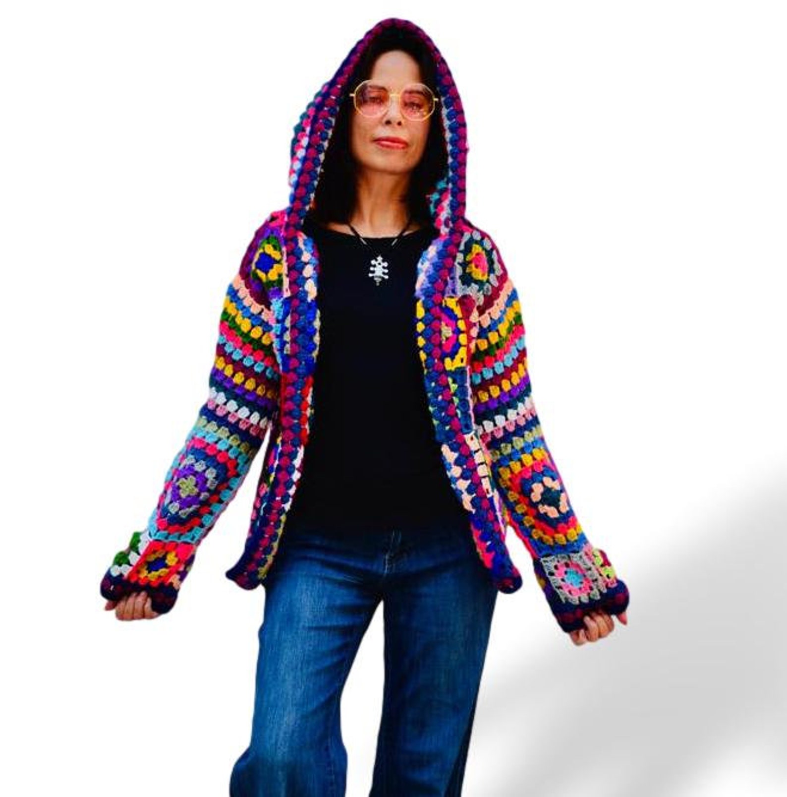 Women Crochet Sweater Women's Crochet Jacket Winter Etsy