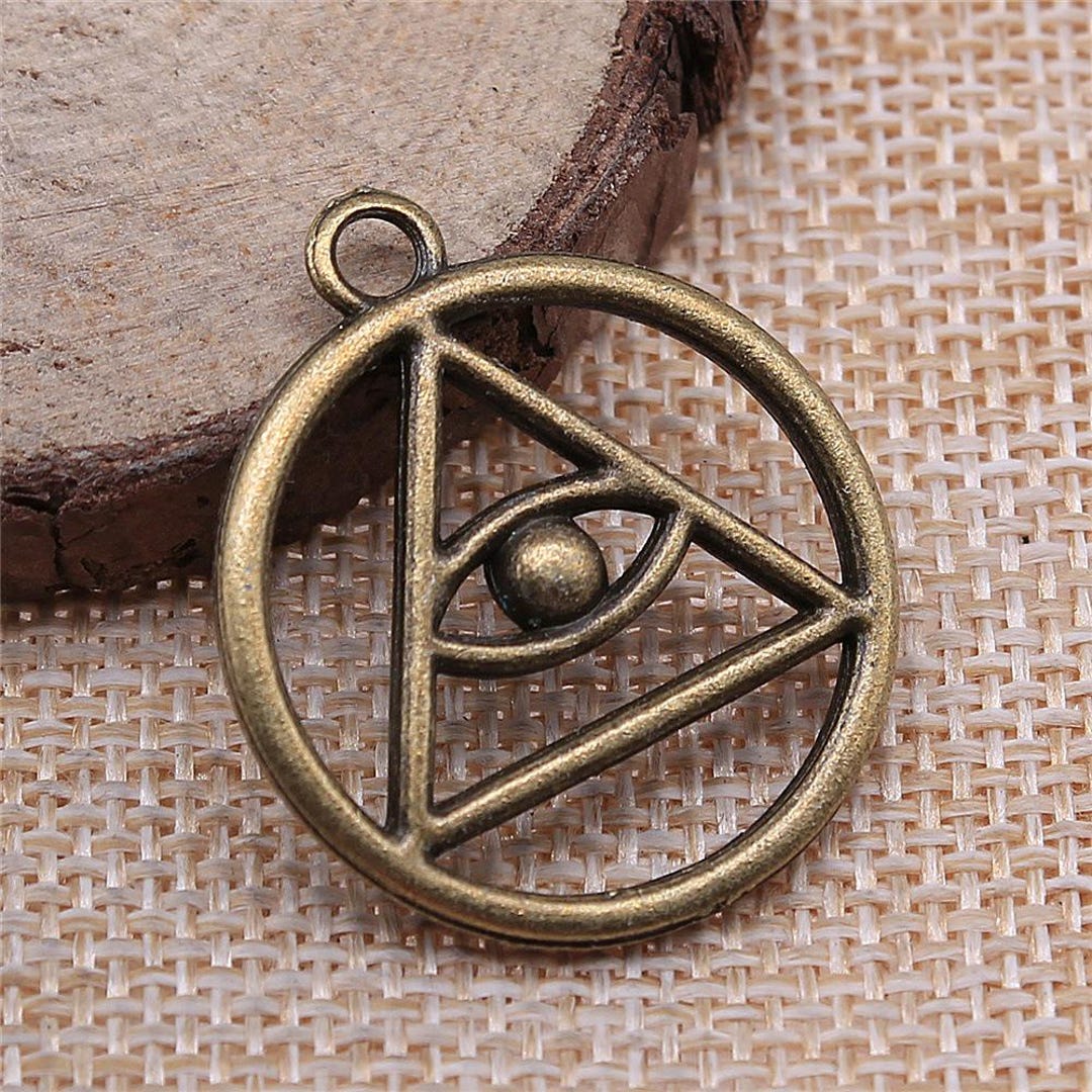 C 7PCS Antique Silver Bronze Evil Eye Triangle Circle Charm GGB78 - Etsy