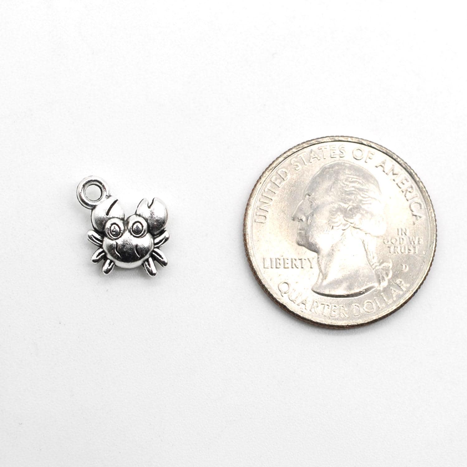 60PCS Antique Silver Tone Metal 3D Crab Charm Pendant JHS131 - Etsy