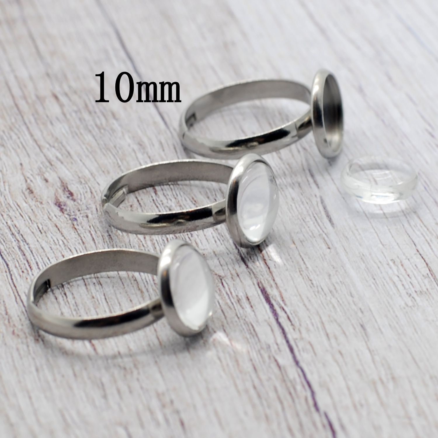 Rings Polished Stainless Steel Blank Ring Scr3055 10 Wholesale Jewelry Website 10 Unisex