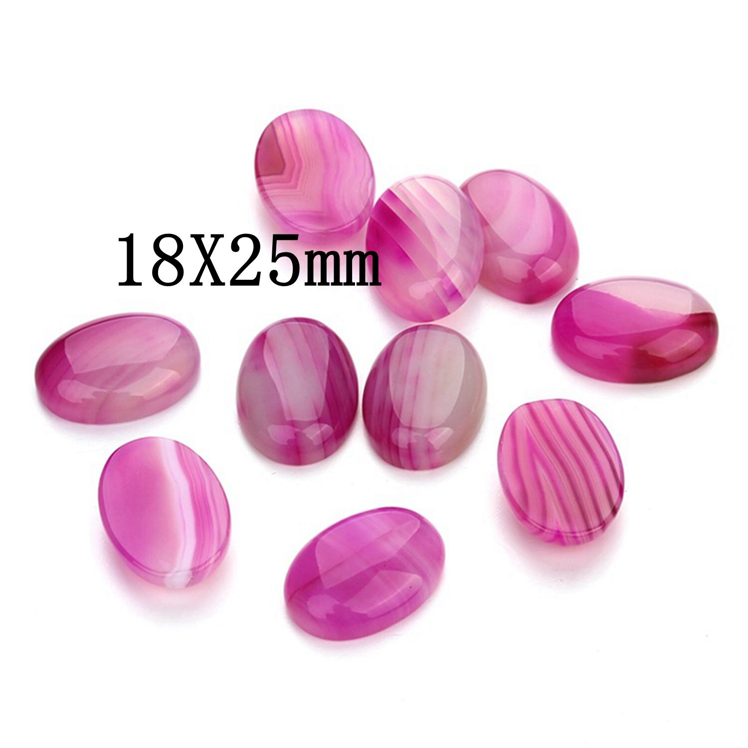 Pink cheap striped agate