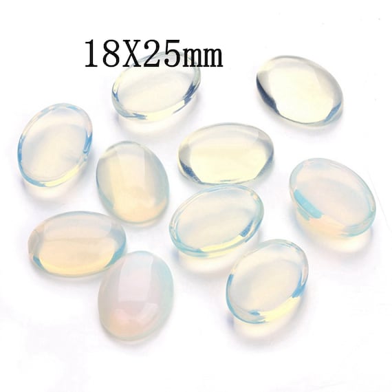 4PCS 18x25mm Natural Opal Oval Cabochons, Oval Gemstone Cabochon