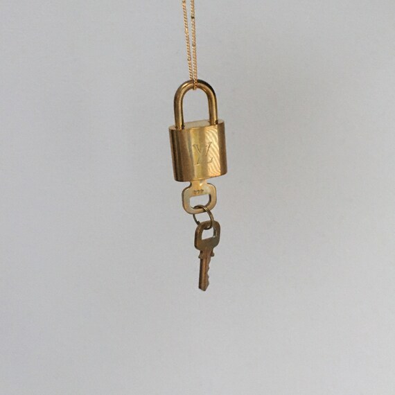 Vintage Louis Vuitton padlock necklace 2000s y2k