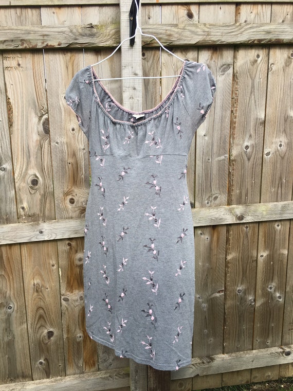 Vintage y2k milkmaid dress off shoulder ditsy flor