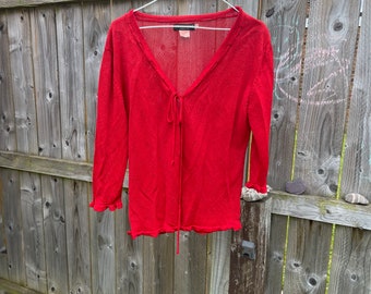 Red Cardigans - Etsy UK
