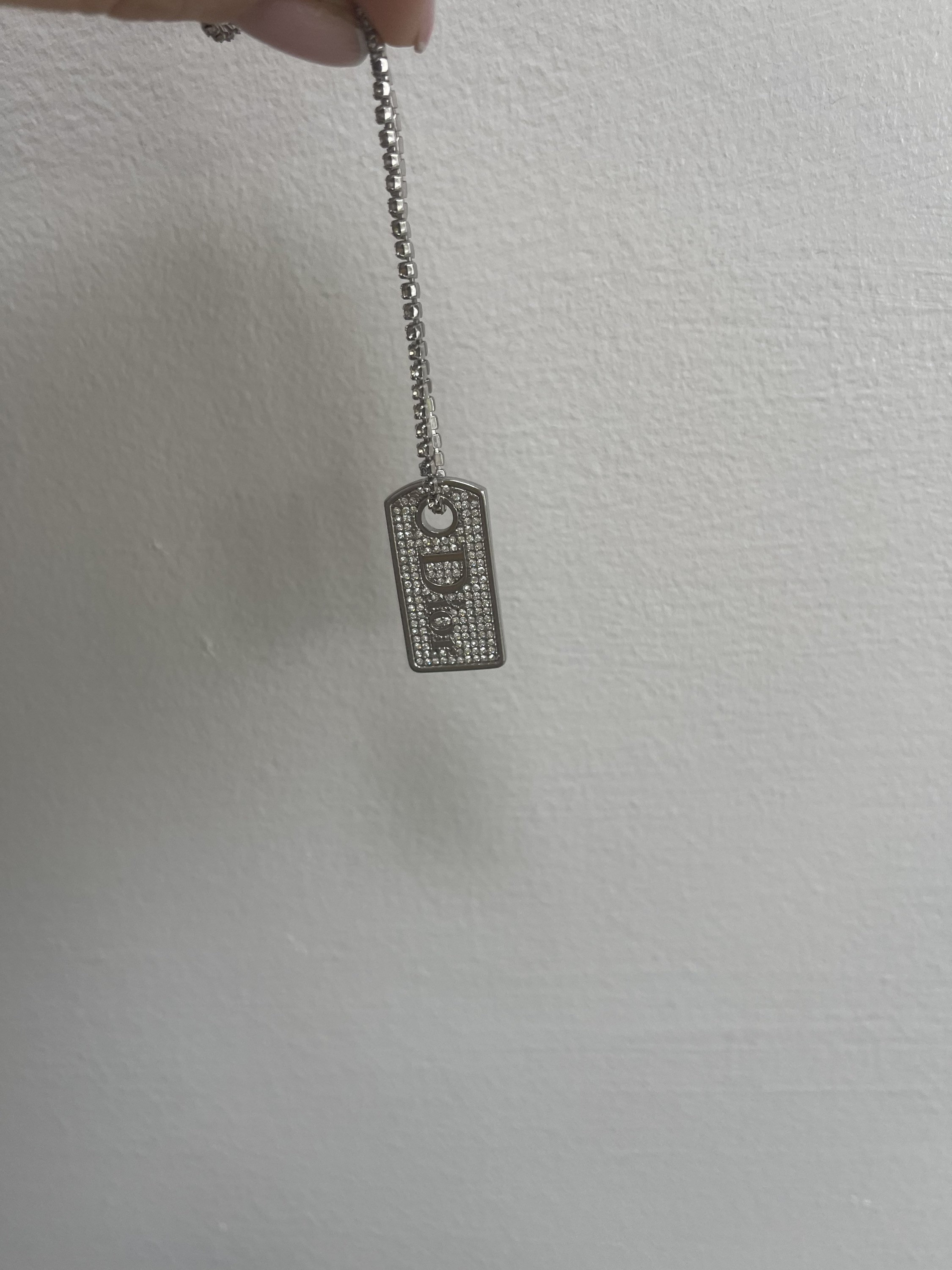 Authenticated Used Christian Dior Necklace Womens Trotter Silver Pink Square Walmartcom #63 Authenticated Used Christian Dior Necklace Womens Trotter Silver Pink Square Walmartcom