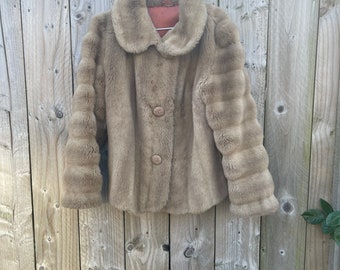 caramel faux fur jacket