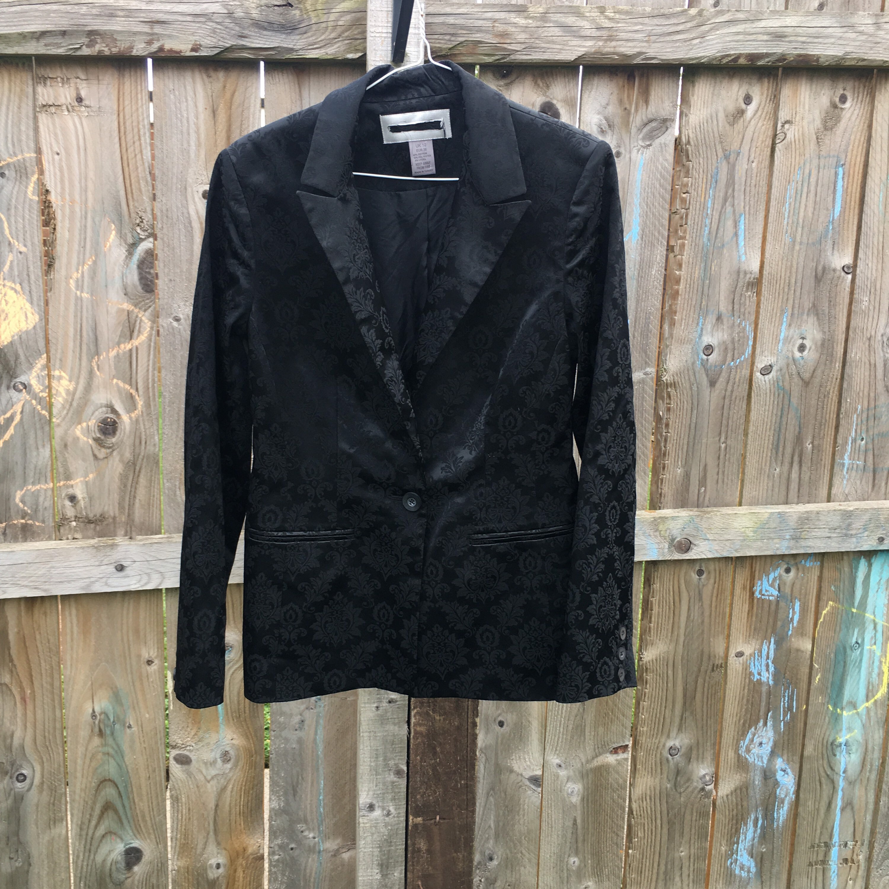 Vintage Y2K JQ Fusion Black Blazer XS 8