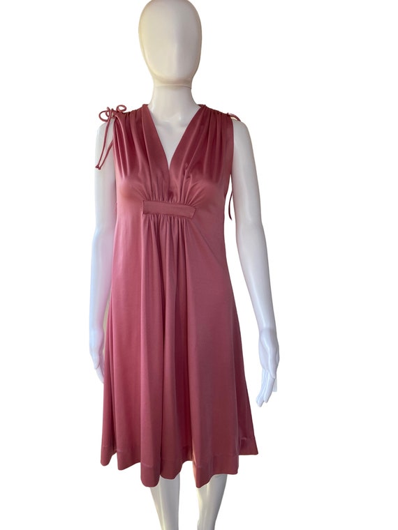 Vintage 1970s Union made blush colored women’s ni… - image 2