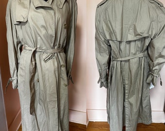 Vintage 60s beige trench coat women’s size L