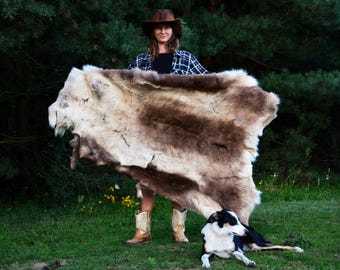 XXXL スカンジナビア産トナカイ皮 北欧産トナカイ皮 フィンランド産