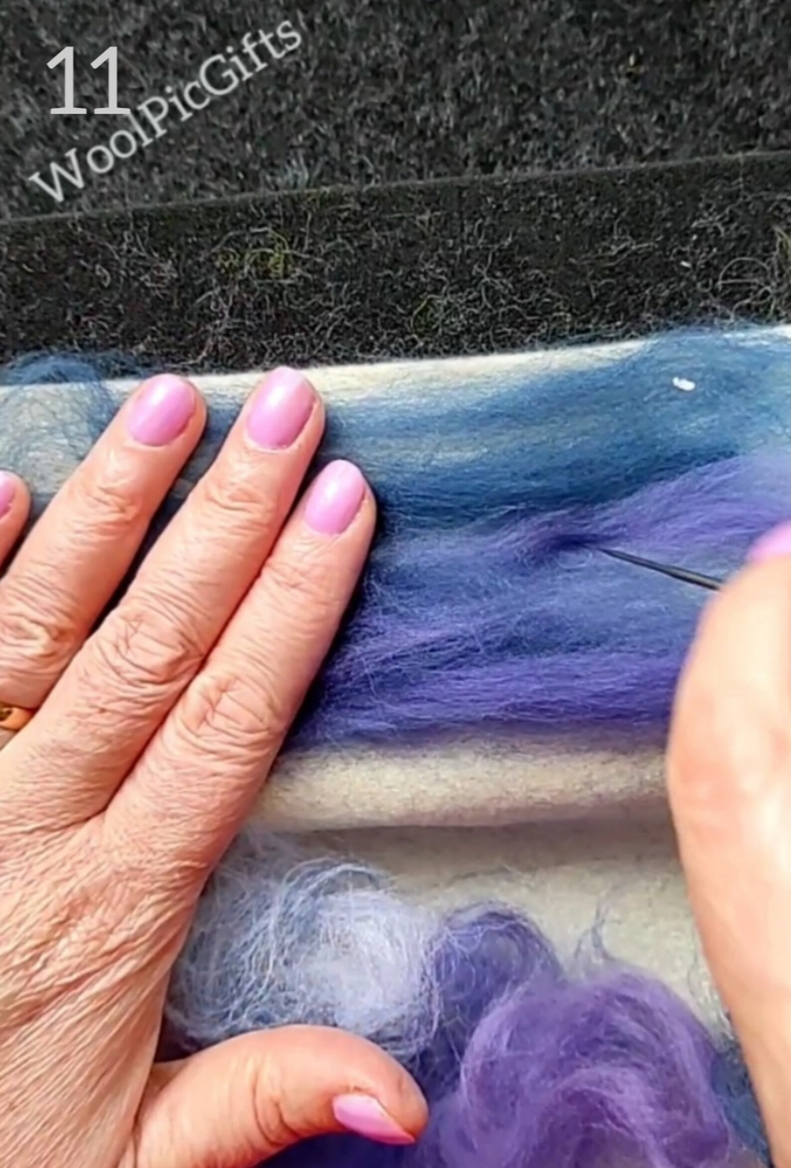 PDF Tutorial Download Needle Felted Painting Felting Landscape Wool