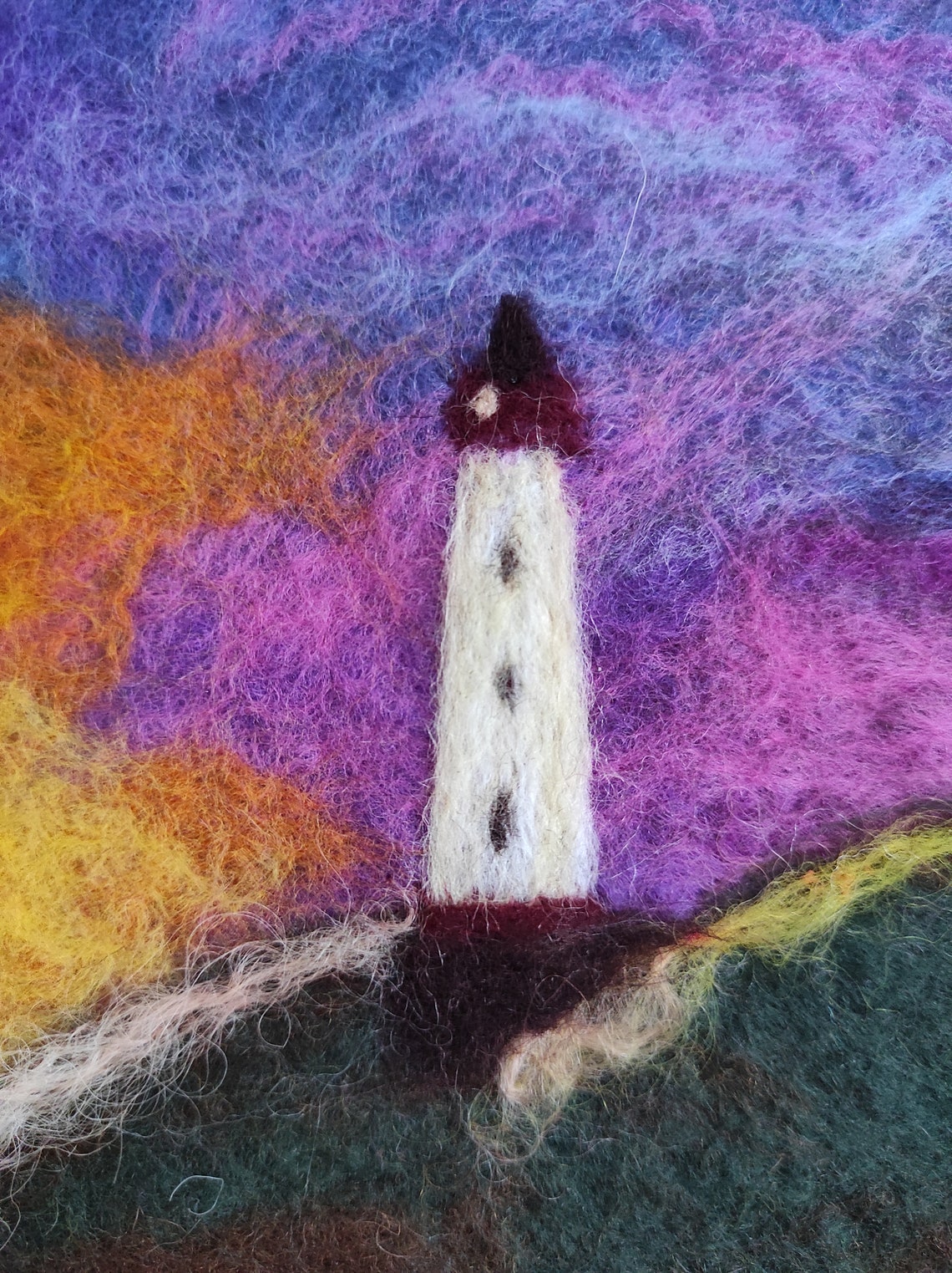 Wool Painting.wool Picture.wet Felting With Needle Felting Etsy