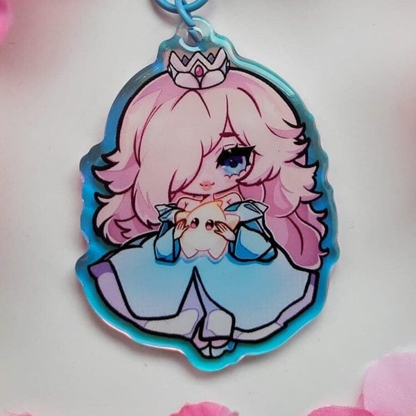 Rosalina - Rainbow Epoxy Keychain