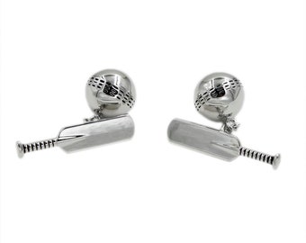 Batsman Cricketers Design Cricket Gift New Cufflinks Batsman Cricketers Design Cricket Gift New Cufflinks