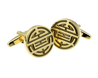 Harbin City South Africa Gold-tone Flag Cufflinks Harbin City South Africa Gold-tone Flag Cufflinks