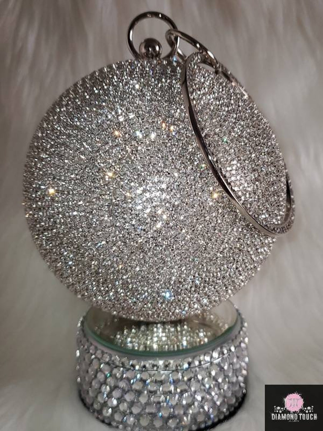 SEKUSA Tassel women evening bags ball design diamonds day clutch purse  rhinestones wedding bags