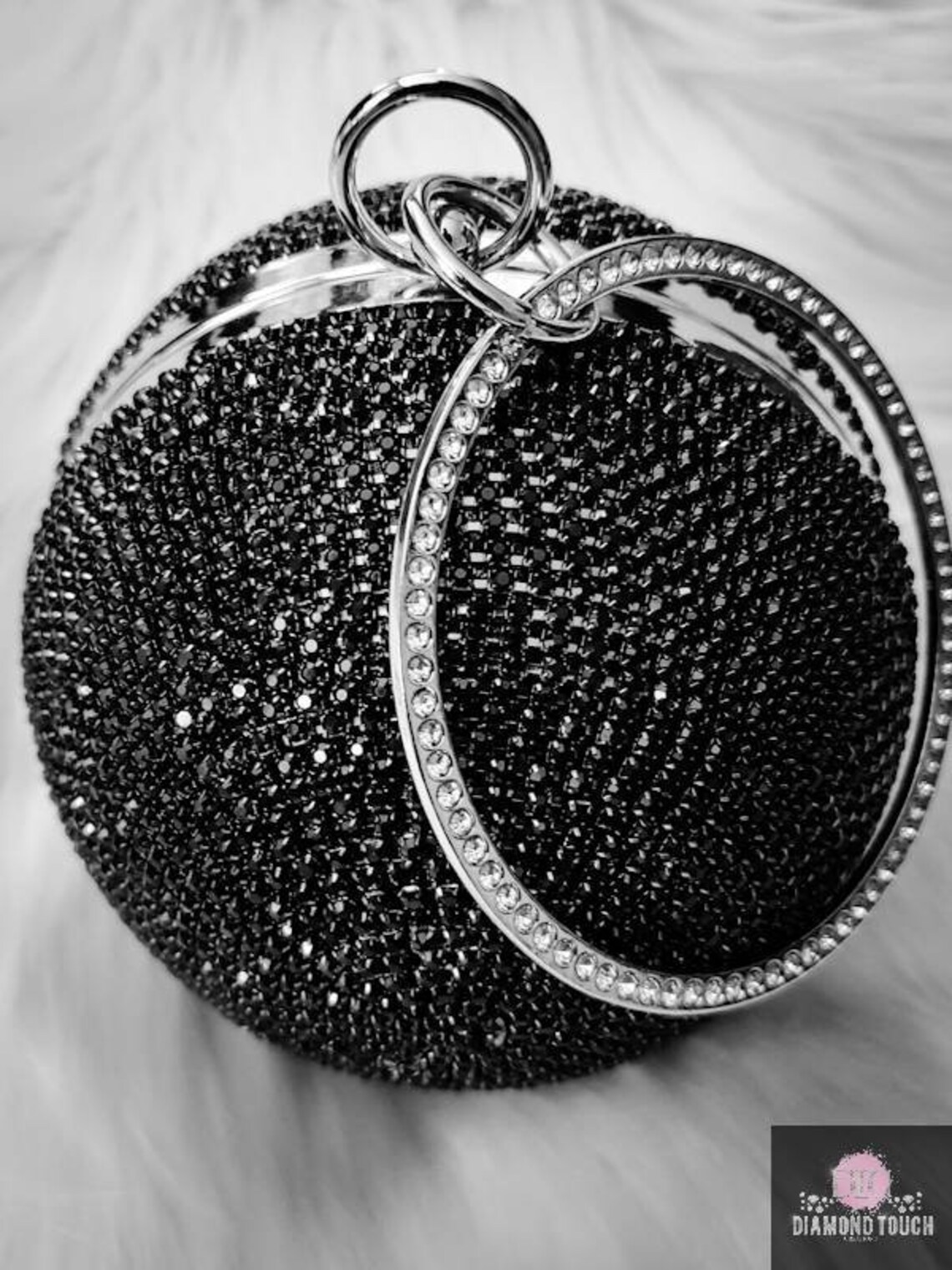 Bling Ball Rhinestone Purse Crystal Evening Purse Glam Etsy