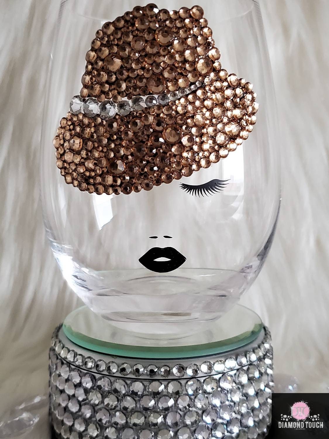Bling Diva Wine Glass