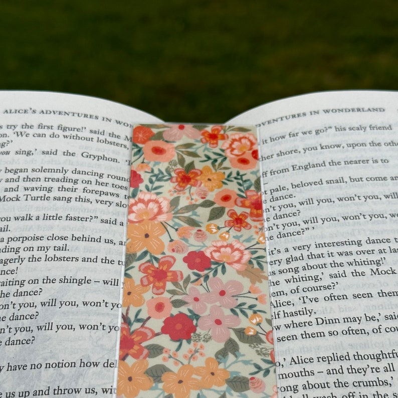 Floral Bookmark, Wildflowers, Flower Illustration, Gift for Book Lover ...
