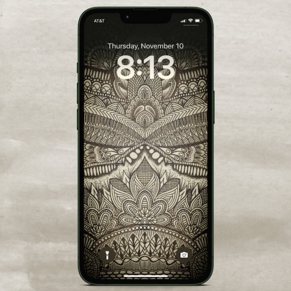Boho iPhone Wallpaper Digital Download , Beige Cream Aesthetic Wallpaper iPhone Samsung