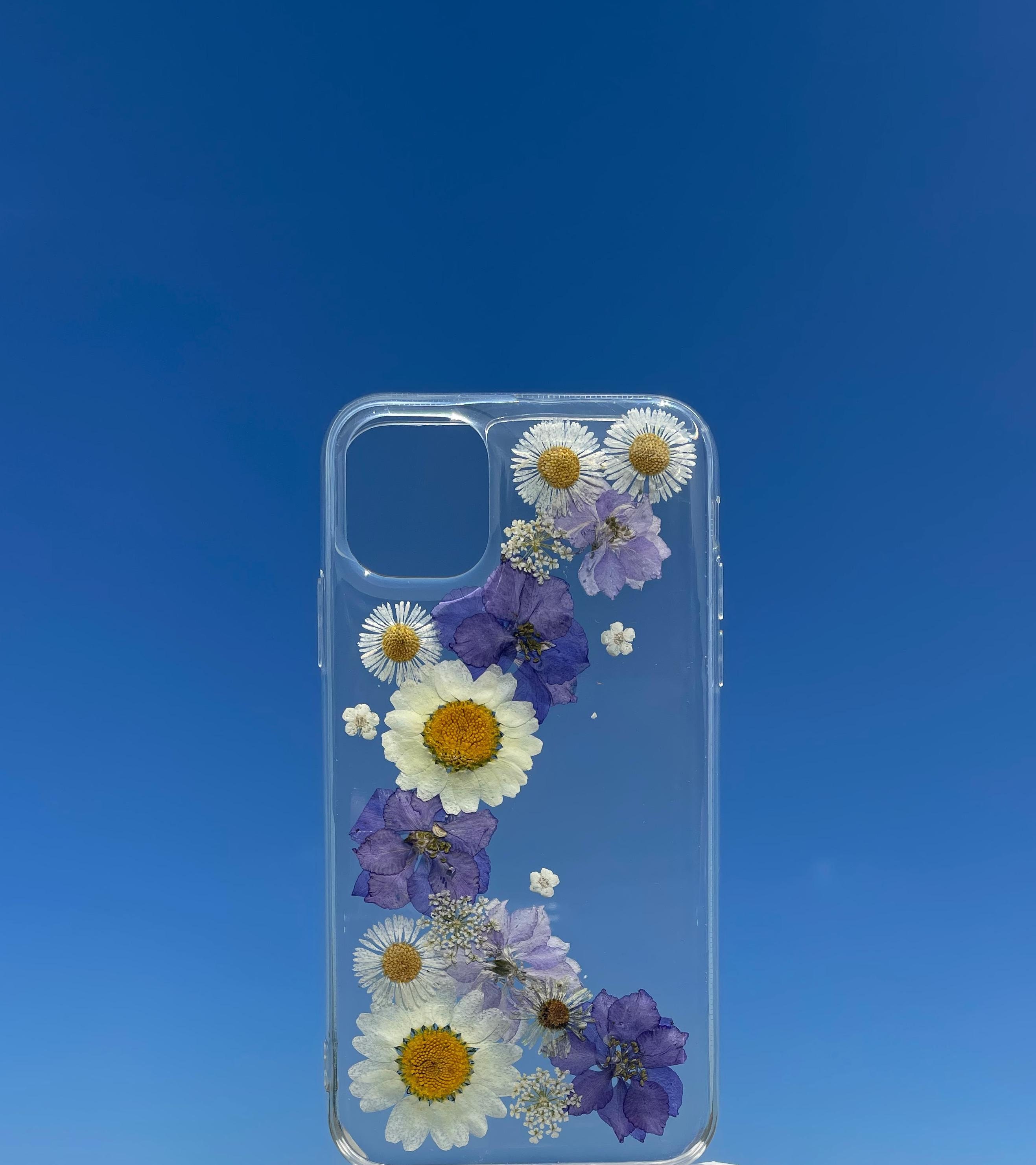 Pressed Flowers Phone Case for Iphone 13 Iphone 13 Mini Pro Etsy