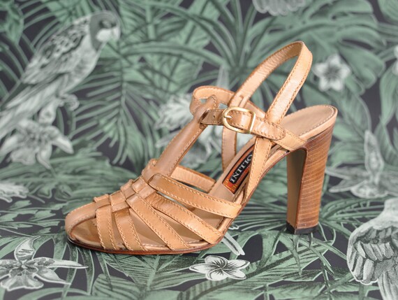 Pollini 70s Vintage High Heels Sandals Sandals San