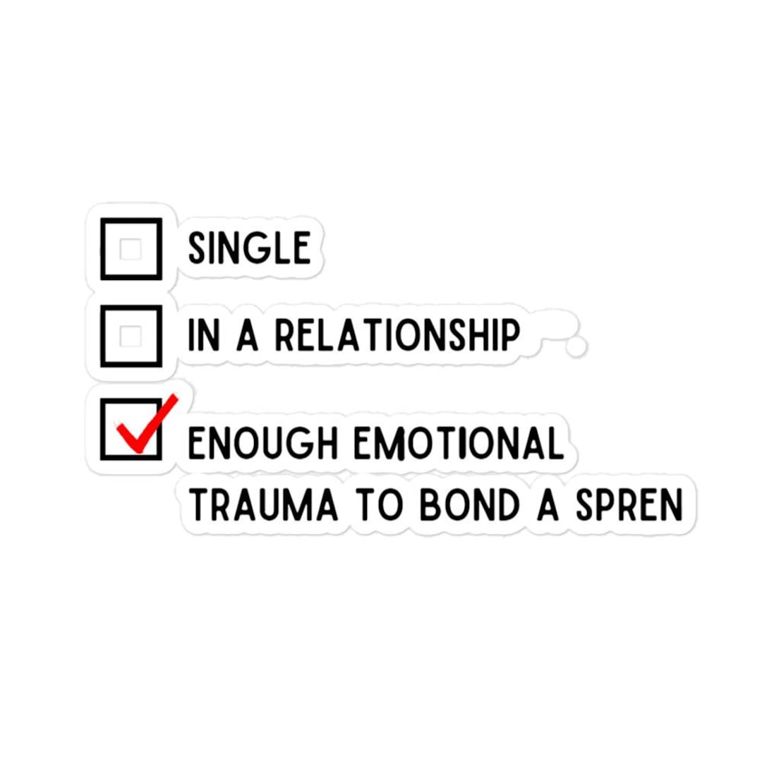 Relationship Status Sticker (storm Light Archive) - Etsy