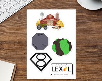 Hoja de pegatinas de Smallville