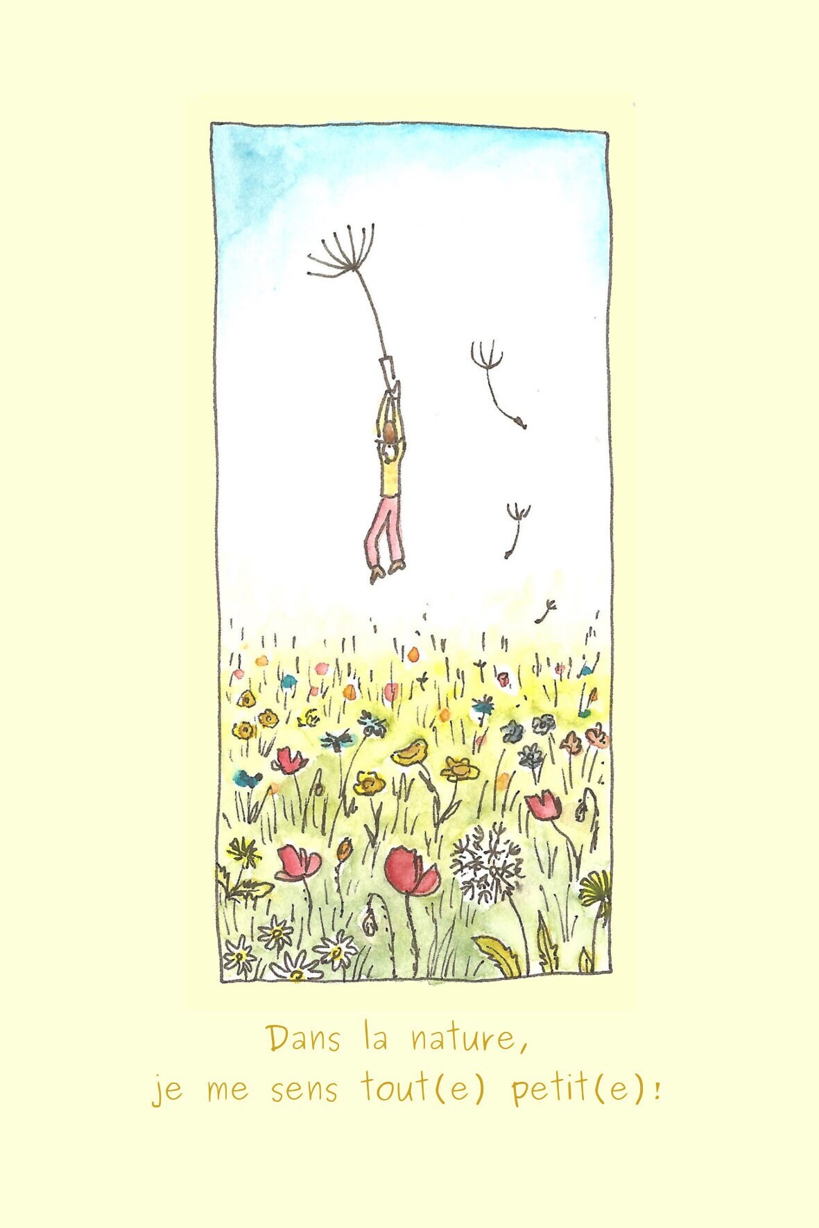 Illustrations Poétiques à L'aquarelle Pour Décoration Murale