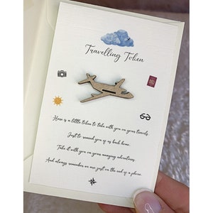Segnaposto di viaggio, abbraccio tascabile, biglietto con poesia, regalo ricordo, piccolo segnaposto, partenza, mi manchi, pensando a te, abbraccio tascabile da viaggio, biglietto con poesia da viaggio