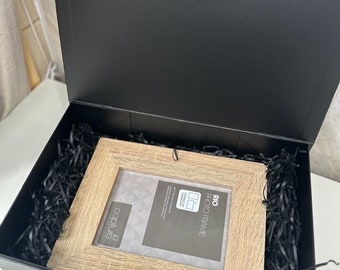 Personalized Wooden Picture Frame: Engraved 5x7 Photo Frame