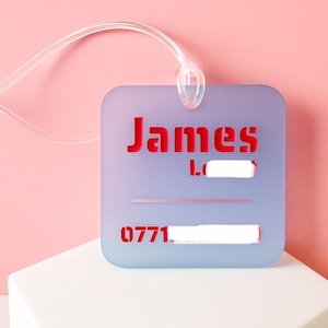 Luggage Tag, Travel Tag, Suitcase Tag, Travel Accessories, Personalised Luggage,Baggage Tag, Travel Gift, Tag for Bag, Bag Name Tag,Coloured