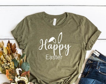 Happy Easter shirt, Women Easter shirt, Cute Easter shirt, Easter shirt, hoppy easter - Easter t shirt, Easter bunny shirt, bunny shirt