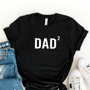 Dad 2 Men's T-Shirt, Dad Squared Shirt, Father of 2, Proud Dad, Dad Shirt, Dad-life Shirt, Shirts for Dads, Father's Day Gift, Gift for Dad