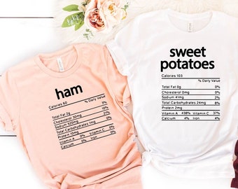 Nutrition Thanksgiving Food Shirts, Funny Thanksgiving Shirts, Funny Christmas Shirts, Thanksgiving Food Shirt, Holiday Family Group Shirts