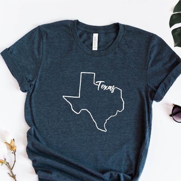 Tesax Shirt, Texas Home Tee, Home State T-shirt, Texas Map Silhouette Tee, Texas State Sweatshirt, Cowboy Shirt, Texas Travel Shirt, Tx Tee