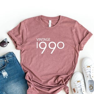 Vintage Shirt, Vintage 1990 shirt, Vintage shirt, 30th Birthday, Any Year Birthday Shirt, Custom Birthday Shirt, Vintage,Custom Birthday Tee