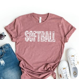 Softball Shirt, Softball Lover T-shirt, Cute Softball Shirt, Sports Mama Shirt, Sports Tee, Gift for Softball Lover, Softball Season T-shirt