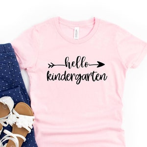 Hello Kindergarten Shirt, Kids Kindergarten T Shirt, Back To School Shirt,Hello Kindergarten Tee, First Day Of School, Kindergarten Shirt