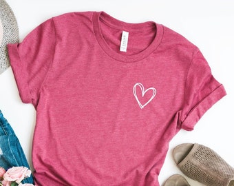 Heart Shirt, Valentines Heart Shirt, Love shirt, Cute Valentine's Shirt, Valentines Love T-shirt, Valentines Shirt, Cute Love Shirt