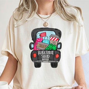 Comfort Colors Black Friday T-Shirt, Black Friday Crew Tees, Black Friday Sale, Shopping Tee, Black Friday Shopping Squad, Team Black Friday