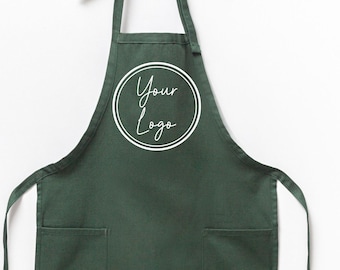 Customize Logo Apron, Personalized Text Apron, Your Logo Apron, Women Customized Print Apron, Chef Gift, Custom Men Apron, Custom Kids Apron