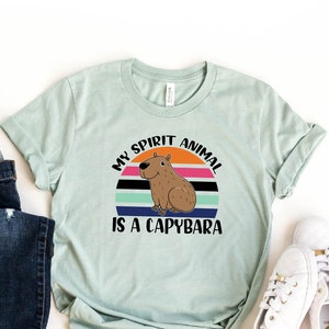 My Spirit Animal Is Capybara Shirt, Capybara Clothes,  Cute Capybara T-shirt, Funny Capybara Shirt, Animal Lover Shirt, Capybara Gift