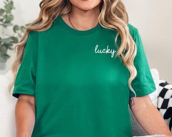 Lucky Shirt, St Patty's Lucky Women Shirt, Lucky Shirt, St. Patty's Day Shirts, Lucky Shamrock Shirt, Irish Shirt, Shenanigans T-shirt